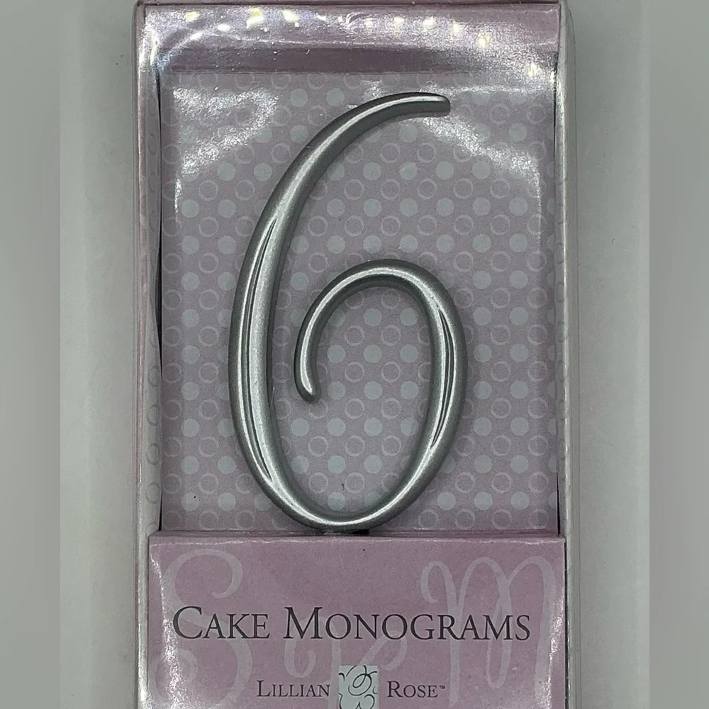 🪷Lillian Rose🌹Number Cake monograms Topper